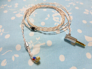 ATH CK100PRO 102SSC ＋ 銀メッキOFC 八芯 ブレイド編 通常掛け L字 クリア コンパクト ×2 仕上げ 4.4mm5極 L字 ( 2.5mm 3.5mm 可能