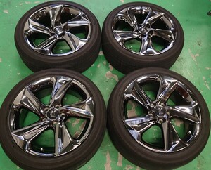 クラウン純正 RS AZSH20 ARS220 ホイール4本 225/45R18 TOYOTA レグノ アルファード エスティマ マークⅡ マークX 純正ホイール 220