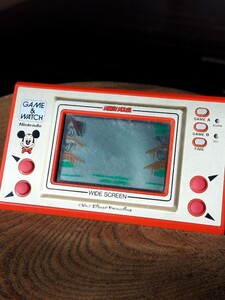 昭和レトロ/動作品/ゲームウォッチ/ミッキーマウス/MICKEY MOUSE/任天堂/GAME&WATCH/Nintendo/1981/レトロゲーム/電子フタ無し