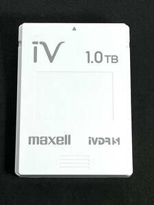 ★送料無料★　1TB　iVDR-S　カセットハードディスク　マクセル/maxell　ホワイト　1TB　HDD　アイヴィ　動作品　M-VDRS IVDRS Wooo対応 ①