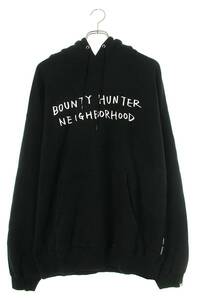 ネイバーフッド NEIGHBORHOOD BOUNTY HUNTER PULLOVER PARKA サイズ:L バウンティーハンターフロント刺繍プルオーバーパーカー 中古 BS99