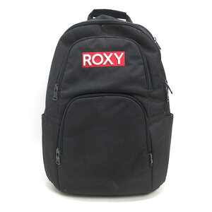 H■ロキシー/ROXY 2層式 リュック デイパック バックパック 黒 BAG LADIES■9【中古】