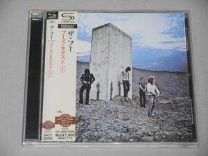 ザ・フー 「フーズ・ネクスト +7」 帯付き （高音質 SHM-CD）　The Who / Who’s next