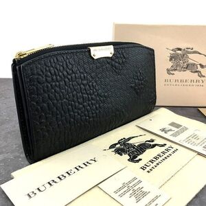 送料込み！ 極美品 BURBERRY 長財布 ブラック 箱付き 169