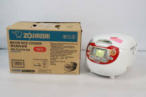 1円～ 展示品 象印 ZOJIRUSHI 炊飯器 ツーリストモデル 220V NS-ZLH10-RA RED 赤 海外向け 海外仕様 キッチン家電 T828