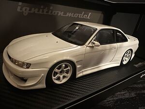 [新品] 1/18 IG3080 VERTEX S14 Silvia White イグニッションモデル ignition model Nissan 日産 シルビア S13 S15 SR20 TE37