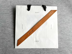 新品★Hender scheme エンダースキーマ ショッパーとレザータグリボン ショッパー ブラウン ナチュラル