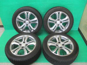 ☆バリ溝☆ BRIDGESTONE BLIZZAK VRX 195/55R16 プジョー純正【16×6J+23 4H-108】埼玉県発 現物確認OK♪4本set 195/55-16 