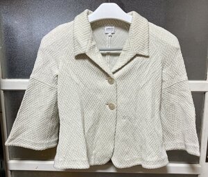 【GEORGIO ARMANI 】ジョルジオ アルマーニ ジャケット サイズ38 レディース フォーマル 7分丈袖 トップス モルドバ製 貴238 三