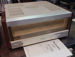 【1円スタート】 Technics テクニクス SE-A5000 パワーアンプ　取説付き 現状品