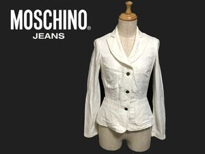 MOSCHINO JEANS 春物 ジャケット ホワイト レディース アウター モスキーノ 白 ①