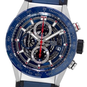 【美品】【中古】TAG HEUER タグ・ホイヤー カレラ キャリバーホイヤー01 クロノグラフGMT CAR201T.FC6406