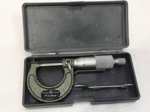 Mitutoyo ミツトヨ Micrometer マイクロメーター 0-25mm 0.01mm ケース付き 測定器 工具 DIY用品 現状品 AL086000