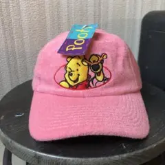 Disney ディズニー くまのプーさん Pooh キャップ タオル地 ピンク