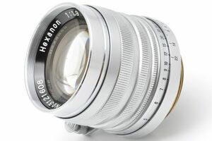 Hexanon 50mm F1.9 ヘキサノン 小西六 Konishiroku Lマウント L39 日本製 Japan ライカ Leica ライツ Leitz 50/1.9 5 19