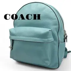 【極美品】COACH コーチ バックパック リュック ブルー系 14468