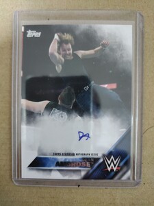 ディーンアンブローズ DEAN AMBROSE 直筆サインカード ジョンモクスリー デスライダー topps WWE AEW 新日本プロレス 送料無料