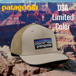 ◆US限定カラー◆PATAGONIA P-6 トラッカーキャップ　タン　帽子　パタゴニア　Tracker Cap