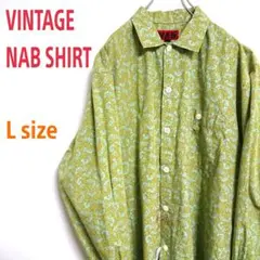 VINTAGE NAB ビンテージ ビッグサイズ  ART  総柄シャツ