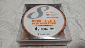 ダイワ メガセンサー 8 BRAID UVF +si 300m 4号 53lb 新品 DAIWA 8本撚り MEGA SENSOR