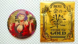 新品未使用 ワンピース 金の輩缶バッジ カリーナ ONE PIECE FILM GOLD セブンイレブン限定