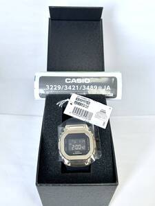 ML369【RUP】1円～ CASIO カシオ 腕時計 G-SHOCK GM-S5600GB-1JF ミッドサイズモデル メタルカバード ブラック/ゴールド 極美品 箱/取説付