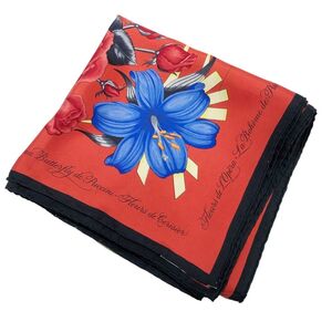 【中古】 HERMES エルメス レディースマフラー・ストール カレ90 オペラの花 Fleurs de L Opera 22005759