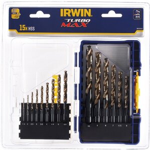 アーウィン IRWIN IW3031503 ドリルターボマックス15本セット 1.5-10MM IW3031503 錐 替刃 刃 建築 建設 設備 電気 工事 電設 電工 DIY