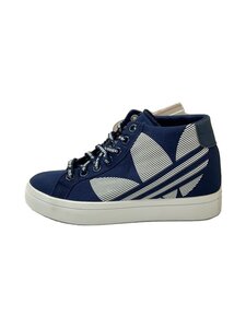 adidas◆COURTVANTAGE HEEL TREFOIL/コートバンテージヒールトレフォイル/22.5cm/NVY