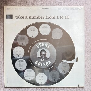 LPレコード　Take A Number From 1 To 10 ベニー・ゴルソン　シュリンク未開封新品　カット輸入盤　モノクロレア盤