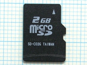 ★microＳＤ メモリーカード ２ＧＢ 中古★送料６３円～