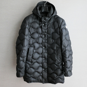 MONCLER ライトダウンコート DUBOC 3 デュボック ブラック モンクレール フード付き LONGUE SAISON 黒 ダウンジャケット 質屋 神戸つじの