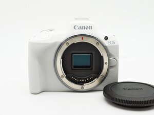 ◇美品【Canon キヤノン】EOS R50 ボディ ホワイト ミラーレス一眼カメラ