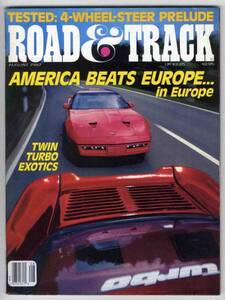 【b2982】87.8 ROAD&TRACK／キャラウェイターボコルベット,ケ..