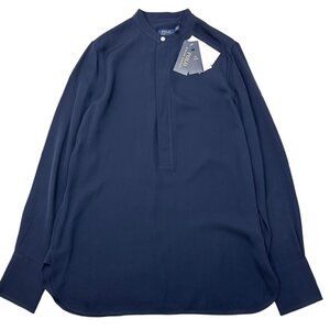 【タグ付き・新品・定価34,000円】POLO RALPH LAUREN プルオーバーシルクブラウス sizeM NAVY WMPOSHTN6810250 ポロ ラルフ ローレン