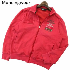 Munsingwear マンシングウェア 通年 ペンギン パッチ★ スウェット ブルゾン ジャケット Sz.L　メンズ ゴルフ　A4T08576_7#I