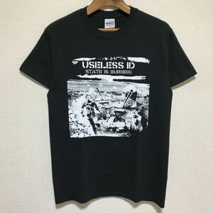 [即決古着]USELESS ID/ユースレス・アイディー/FAT WRECK CHORDS/ファット・レック・コーズ/STATE IS BURNING Tシャツ/バンドT/Sサイズ