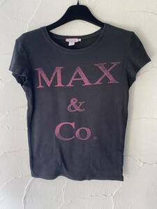 Max & Co. レディース　Tシャツ　カットソー　トップス　半袖　黒地　