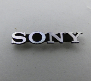 ■SONY アルミ エンブレム ロゴプレート 幅22.5mm ④