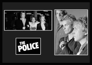 10種類!The Police/ポリス/スティング/Sting/ROCK/ロックバンドグループ/証明書付きフレーム/BW (10-3W)