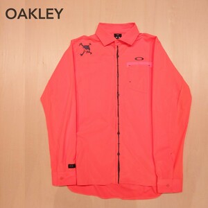 OAKLEY 長袖シャツ スカル SKULL FREQUENT LS SHIRTS ゴルフウェア オークリー サイズL 2401 ストレッチ