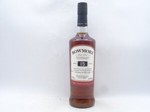 同梱不可 1円～BOWMORE 15年 アイラシングルモルトスコッチウイスキー 700ml 43％ V010205