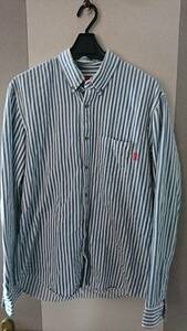 supreme　stripe　denim　shirt　シュプリーム　ストライプ　デニム　シャツ　S