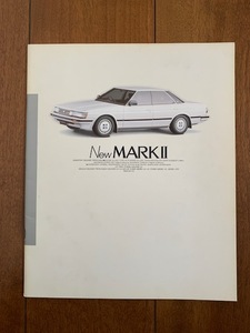 TOYOTA MARK Ⅱ トヨタ マークⅡ カタログ 1986年 昭和61年 松本幸四郎 昭和レトロ ★10円スタート★　