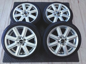 バリ山タイヤ ミニクーパー MINI 純正 リブスポーク 16インチ 6.5J +48 4H-100 165/50R16 2023年 軽自動車 軽トラ 流用 エブリィ 8スポーク