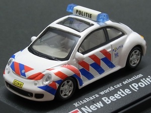 ★★★日曜夜★ルース★(VOLKSWAGEN) NEW BEETLE (POLITIE)★KITAHARA WORLD CAR SELECTION★EUROPE POLICE CAR★CARARAMA★HONGWELL★1/72