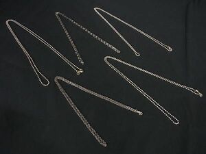 1円 TIFFANY＆Co ティファニー SV925 ネックレス チェーン アクセサリー 5点セット まとめ売り シルバー系 DA6988