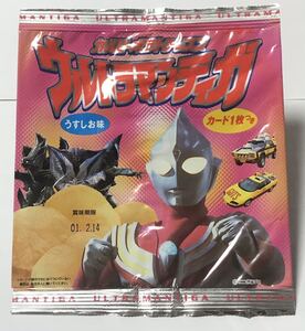 食玩★空袋★パッケージのみ★カルビーポテトチップス　ウルトラマンティガ　うすしお味　ピンク　ティガ　カルビー