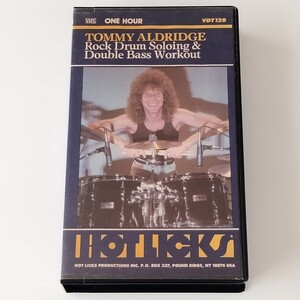 【ドラム教則ビデオ/VHS】トミー・アルドリッジ TOMMY ALDRIDGE/ROCK DRUM SOLOING & DOUBLE BASS WORKOUT(VDT120)OZZY/WHITESNAKEドラマー