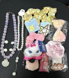 新品　美品　女の子　アクセサリー　まとめ売り　ネックレス　ヘアアクセサリー